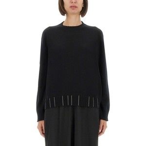 Fabiana Filippi Black Wool, Silk And Cashmere Sweater - NWT